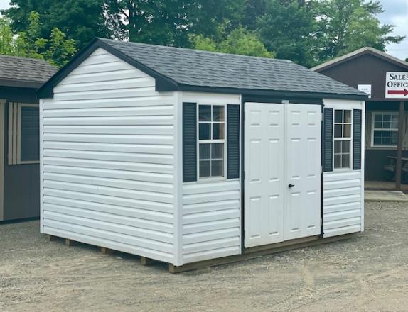 10 x 12 Peak Style Vinyl Shed Side Entry in Binghamton