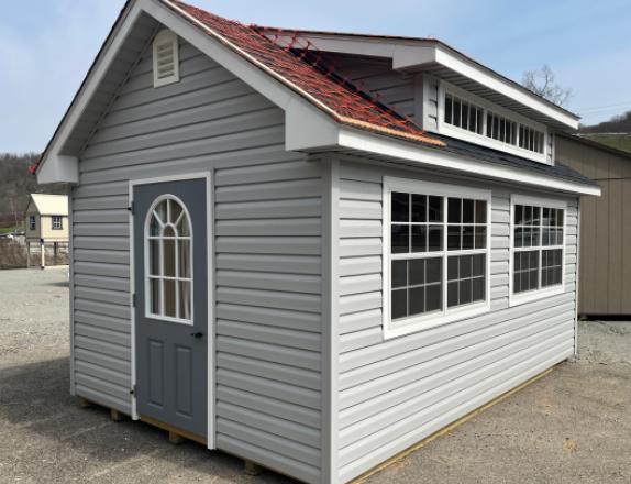 10x16' Vinyl Cape Cod Office Shed