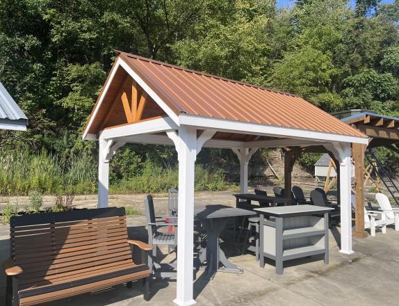  10x14' AMISH-CRAFTED Vinyl Pavilion 